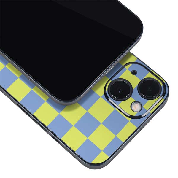 Neon Checkered iPhone Skins