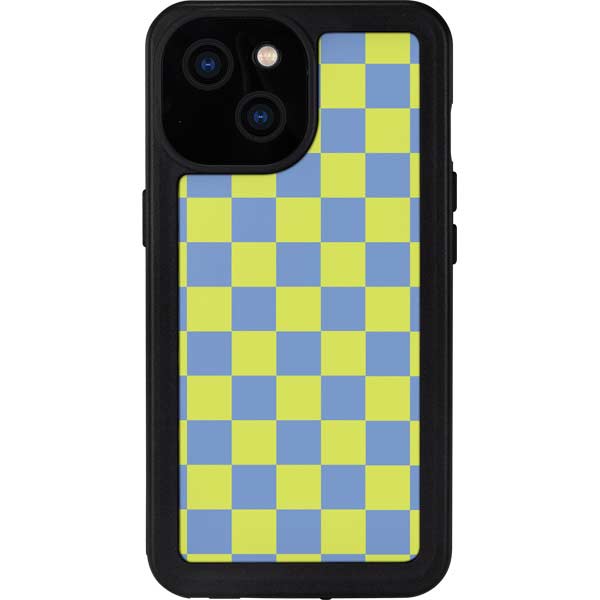 Neon Checkered iPhone Cases