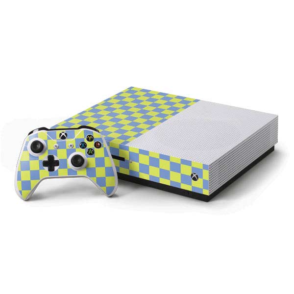 Neon Checkered Xbox One Skins