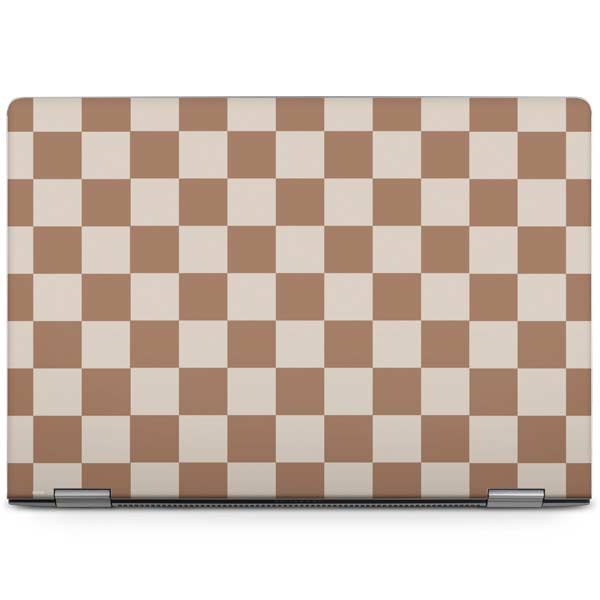 Neutral Checkered Laptop Skins