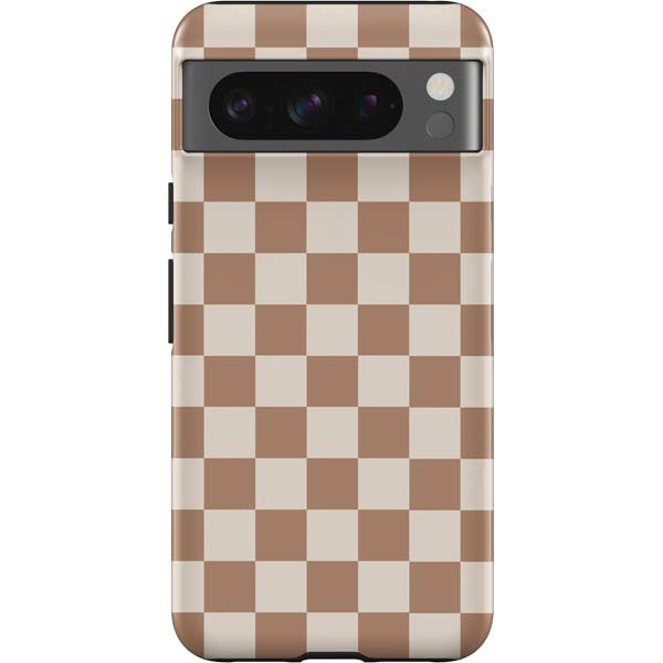 Neutral Checkered Pixel Cases