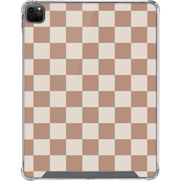 Neutral Checkered iPad Cases