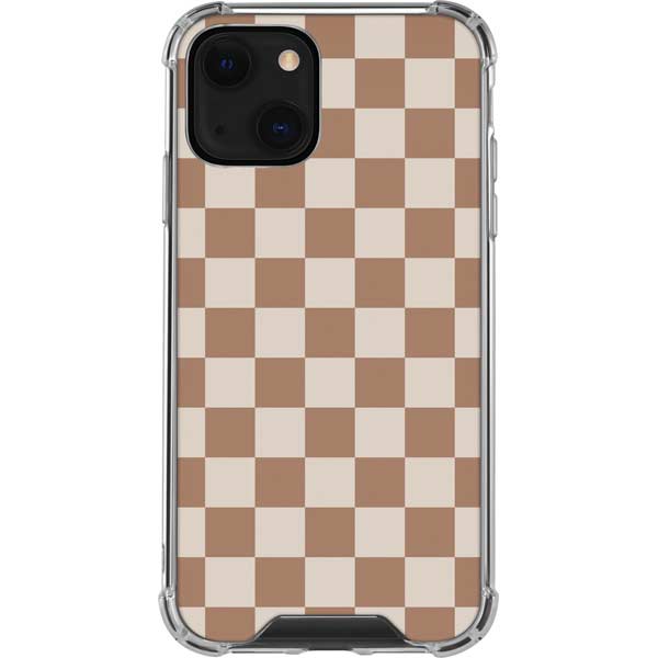 Neutral Checkered iPhone Cases