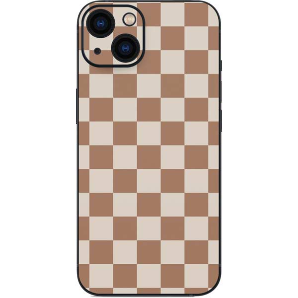 Neutral Checkered iPhone Skins
