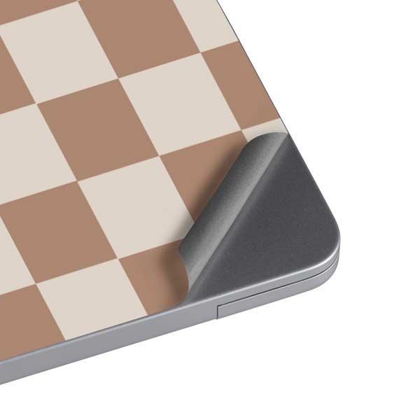 Neutral Checkered MacBook Skins
