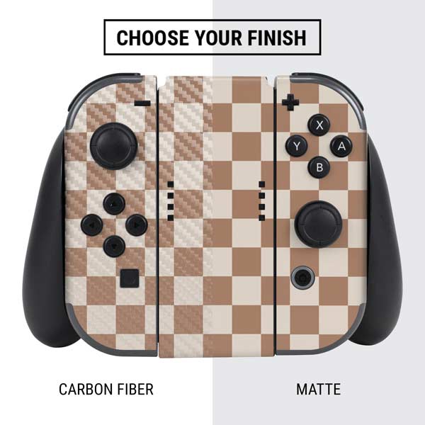 Neutral Checkered Nintendo Skins