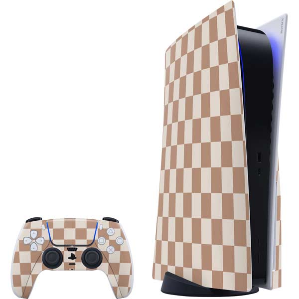 Neutral Checkered PlayStation PS5 Skins