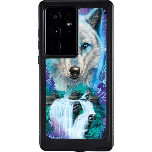Night Wolf by Sheena Pike Galaxy Cases