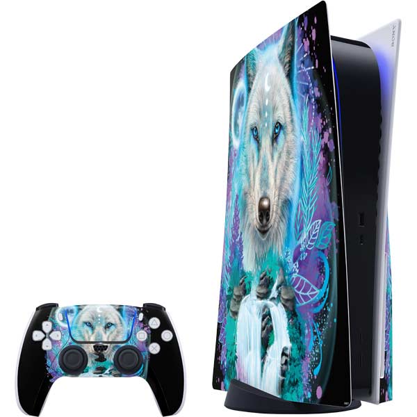 Night Wolf by Sheena Pike PlayStation PS5 Skins
