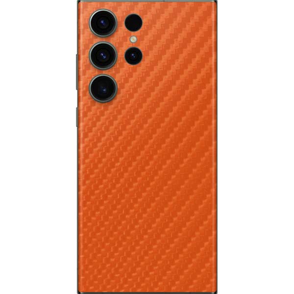 Orange Carbon Fiber Specialty Texture Material Galaxy Skins