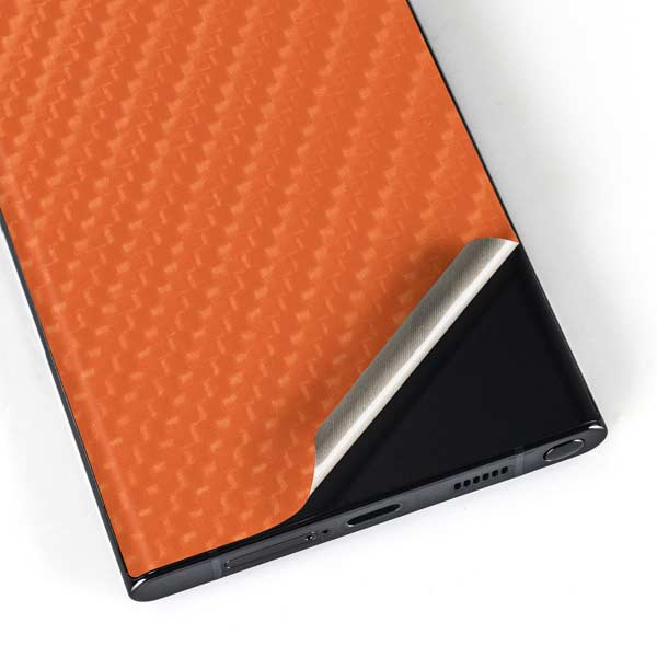 Orange Carbon Fiber Specialty Texture Material Galaxy Skins