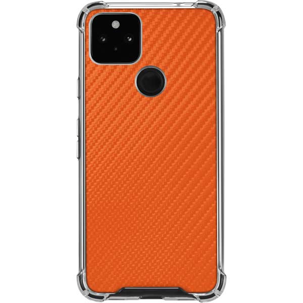 Orange Carbon Fiber Specialty Texture Material Pixel Cases