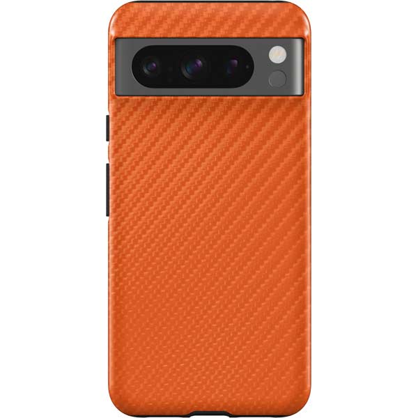 Orange Carbon Fiber Specialty Texture Material Pixel Cases