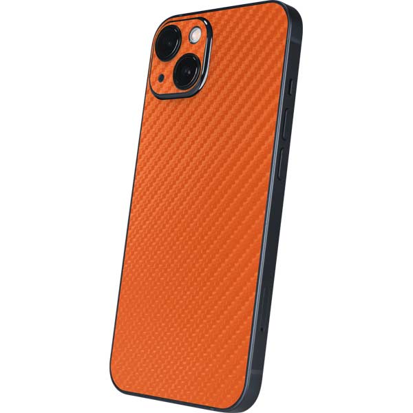 Orange Carbon Fiber Specialty Texture Material iPhone Skins