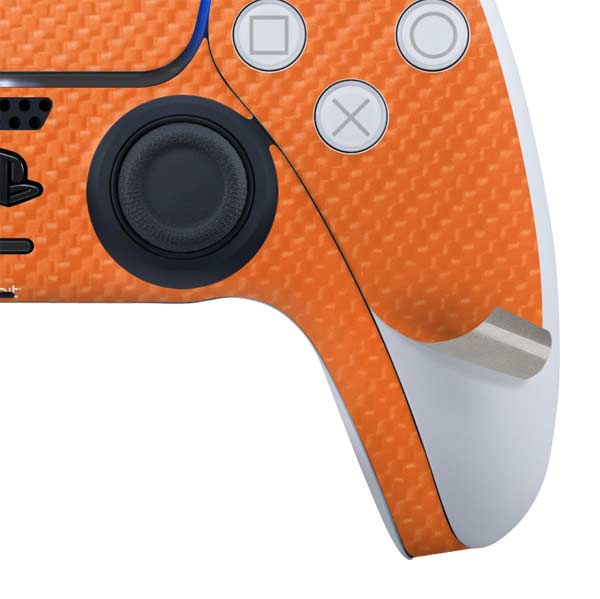 Orange Carbon Fiber Specialty Texture Material PlayStation PS5 Skins