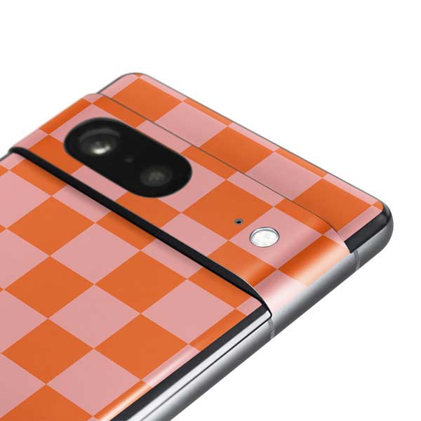 Orange Checkered Pixel Skins