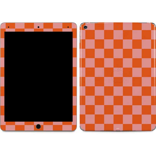 Orange Checkered iPad Skins