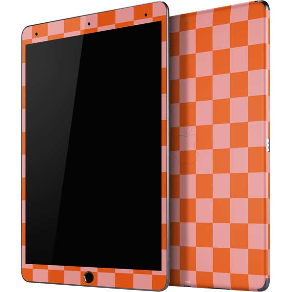 Orange Checkered iPad Skins