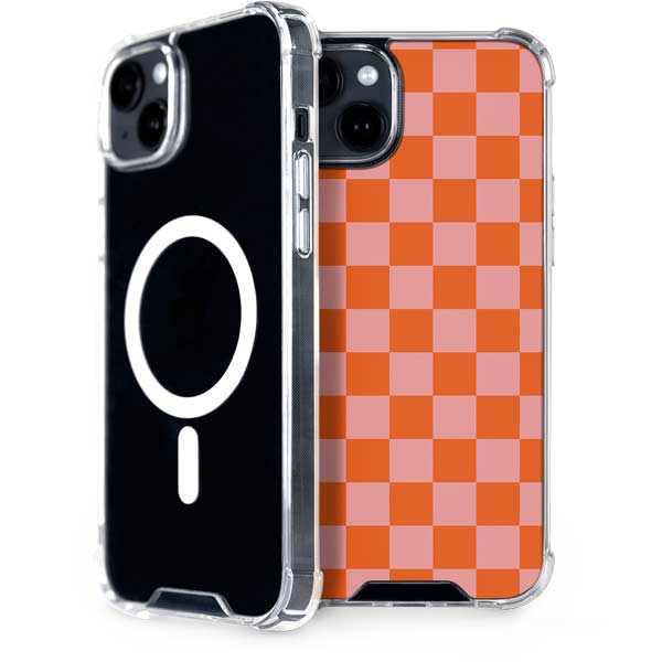 Orange Checkered iPhone Cases