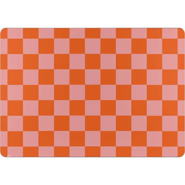 Orange Checkered MacBook Skins