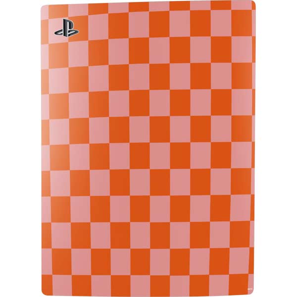 Orange Checkered PlayStation PS5 Skins