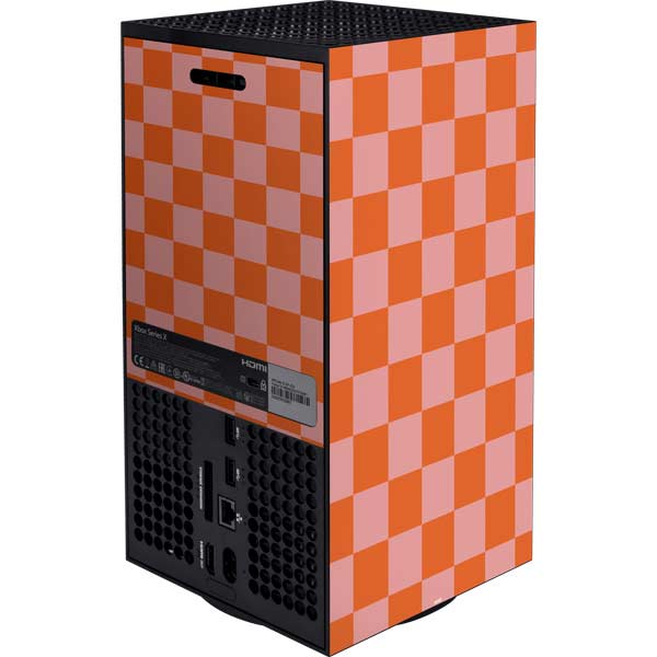 Orange Checkered Xbox Series X Skins