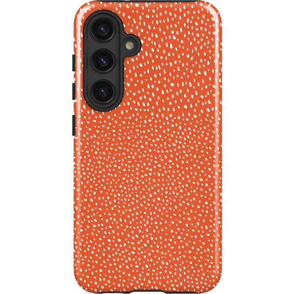 Orange Spots Galaxy Cases