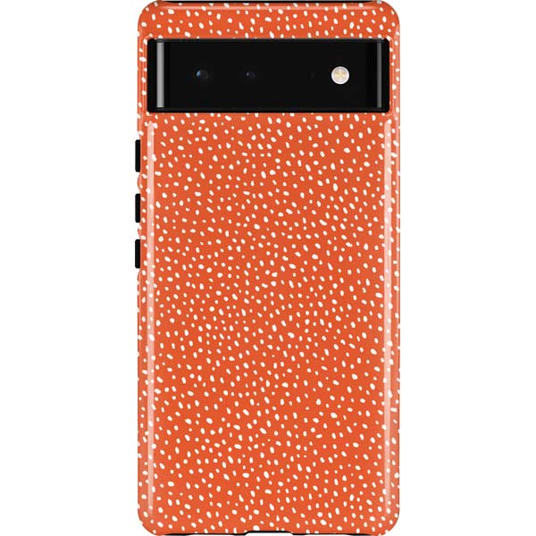 Orange Spots Pixel Cases