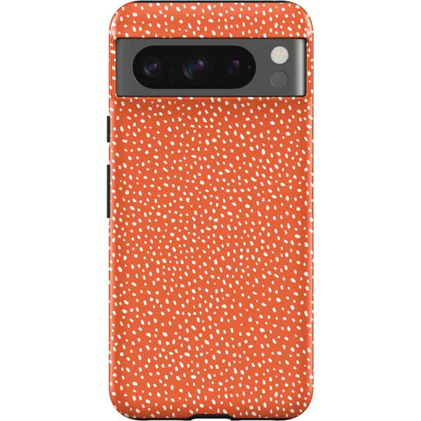 Orange Spots Pixel Cases