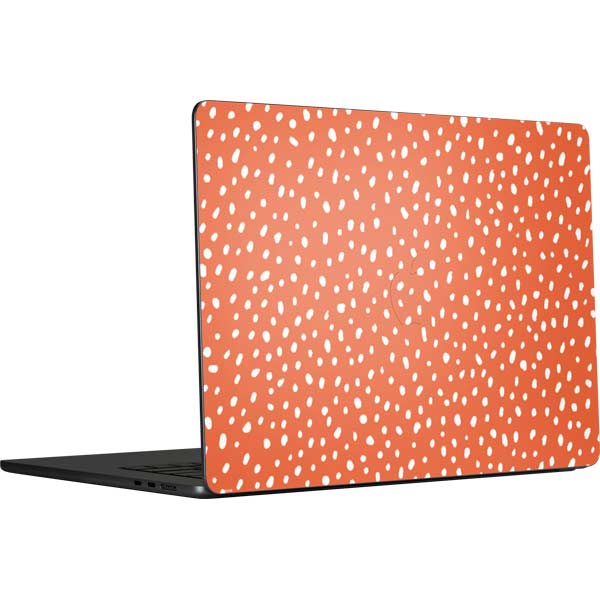 Orange Spots MacBook Skins