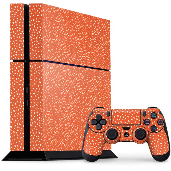 Orange Spots PlayStation PS4 Skins