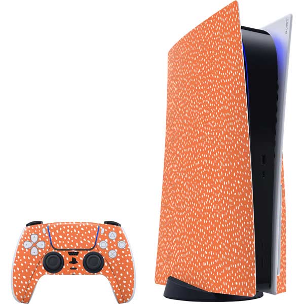 Orange Spots PlayStation PS5 Skins