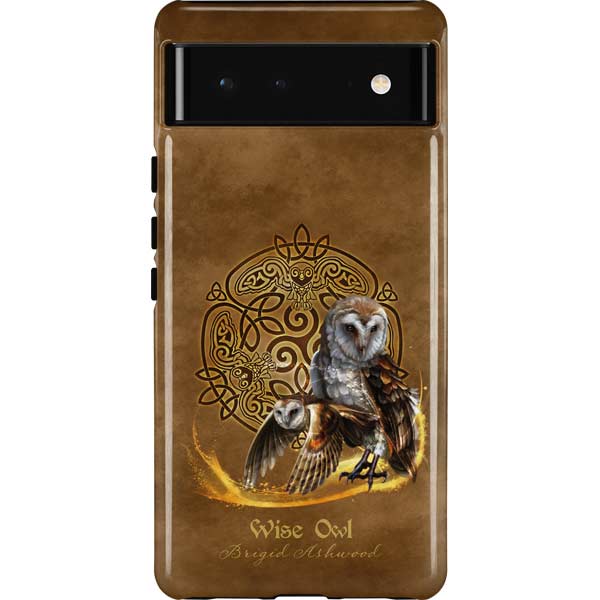 Owl Celtic Knot by Brigid Ashwood Pixel Cases