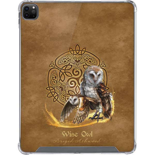 Owl Celtic Knot by Brigid Ashwood iPad Cases