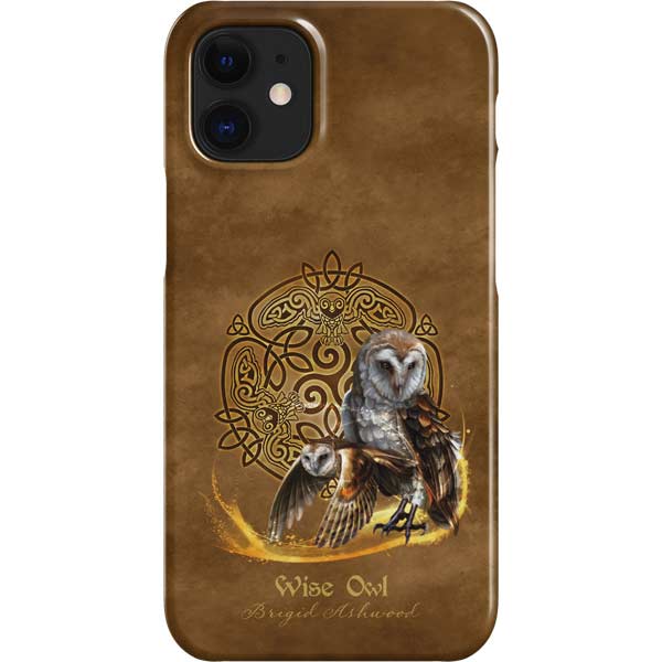 Owl Celtic Knot by Brigid Ashwood iPhone Cases