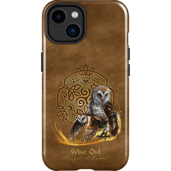 Owl Celtic Knot by Brigid Ashwood iPhone Cases