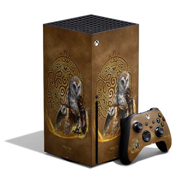 Owl Celtic Knot by Brigid Ashwood Xbox Series X Skins