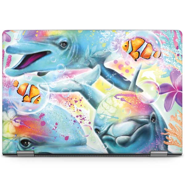 Pastel Dolphins by Sheena Pike Laptop Skins