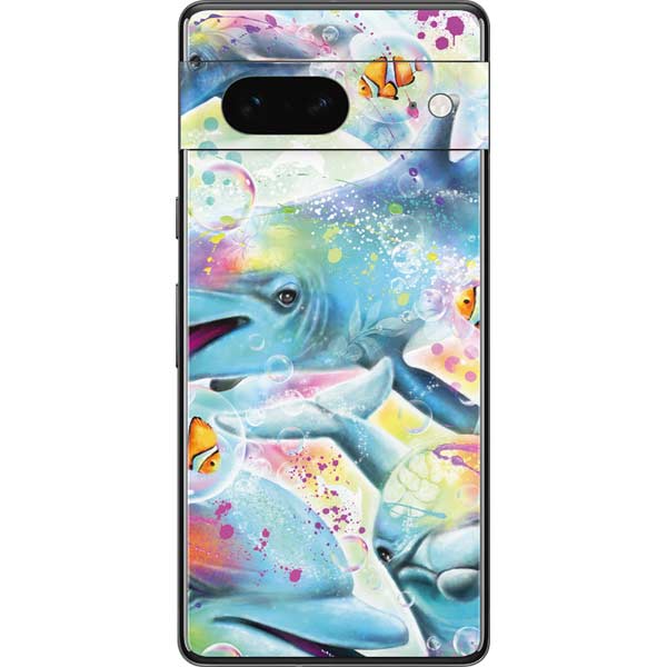 Pastel Dolphins by Sheena Pike Pixel Skins
