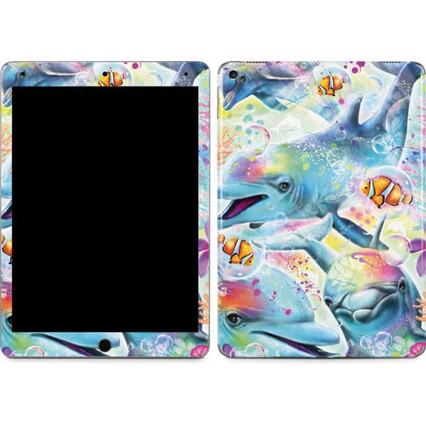 Pastel Dolphins by Sheena Pike iPad Skins