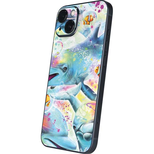 Pastel Dolphins by Sheena Pike iPhone Skins