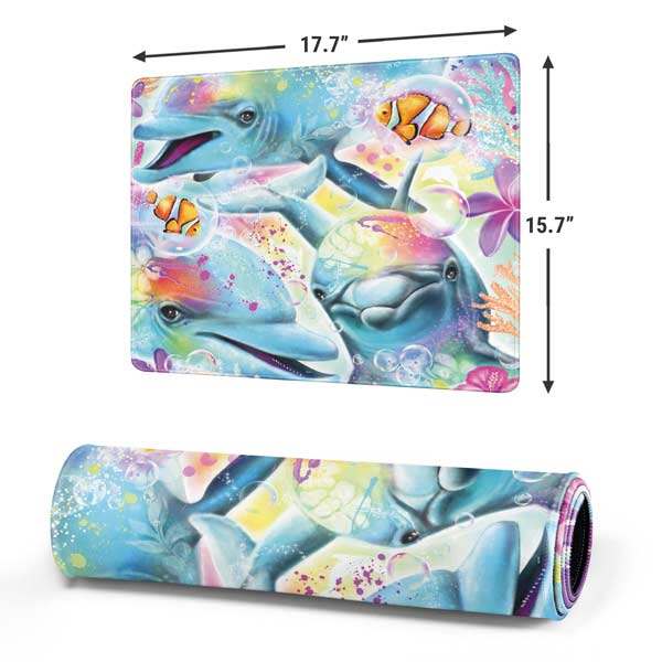 Pastel Dolphins by Sheena Pike Mousepad
