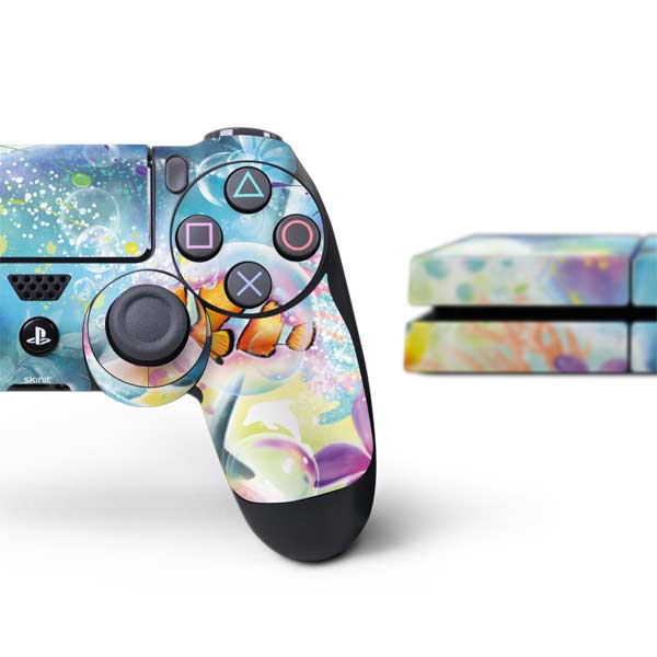 Pastel Dolphins by Sheena Pike PlayStation PS4 Skins