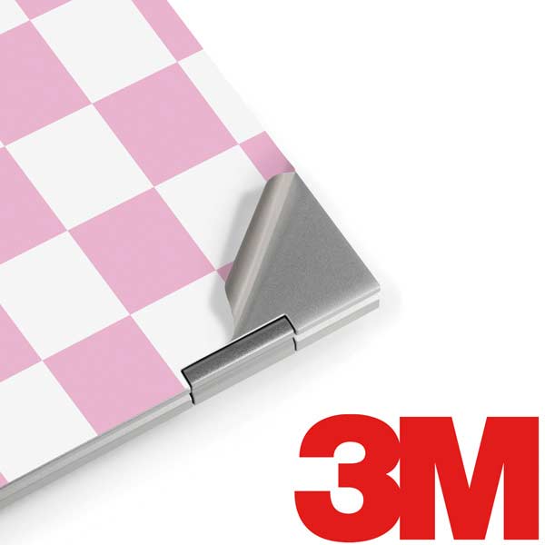 Pink and White Checkerboard Laptop Skins