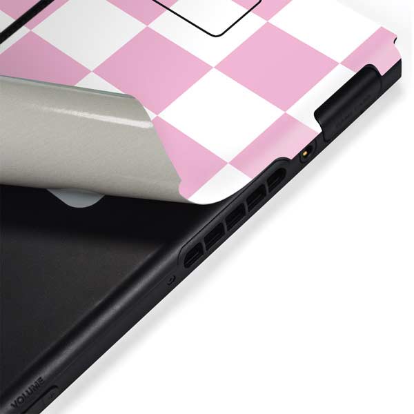 Pink and White Checkerboard Nintendo Skins