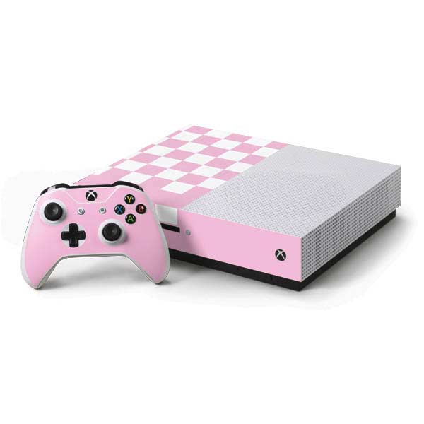 Pink and White Checkerboard Xbox One Skins