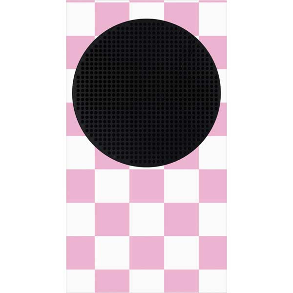 Pink and White Checkerboard Xbox Series S Skins