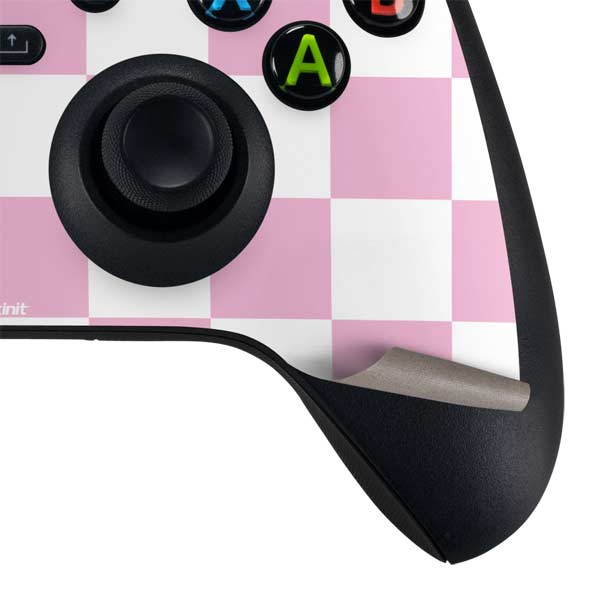 Pink and White Checkerboard Xbox Series X Skins