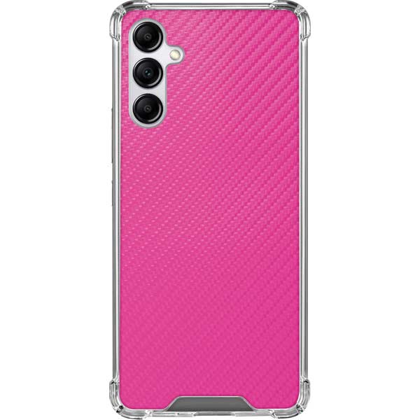 Pink Carbon Fiber Specialty Texture Material Galaxy Cases