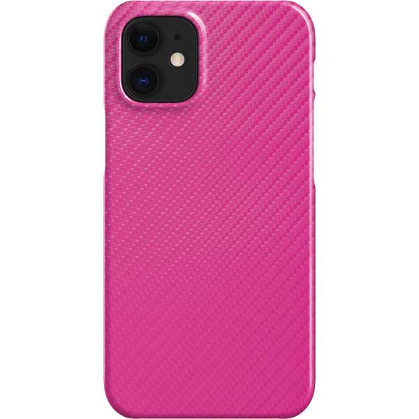 Pink Carbon Fiber Specialty Texture Material iPhone Cases